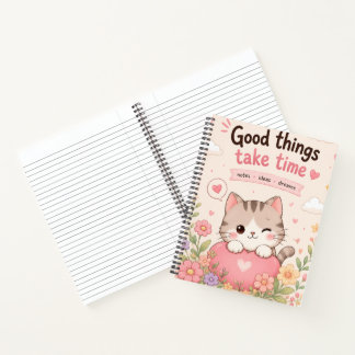 Carnet Les bonnes choses prennent du temps