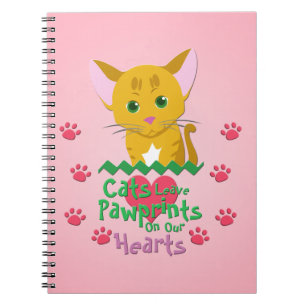 Carnet Les chats laissent des empreintes