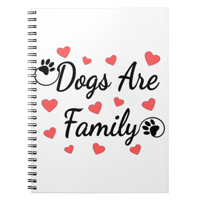 Carnet Les Chiens Sont De La Typographie Familiale Pour L (Devant)