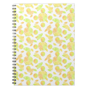 Carnet les citrons chaulent la nature orange d'agrume de