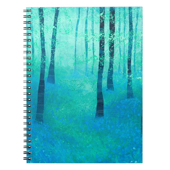 Carnet Les cloches bleues dans une peinture paysagère de  (Devant)