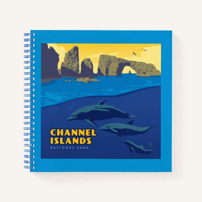 Carnet Les dauphins du parc national des îles Channel (Devant)