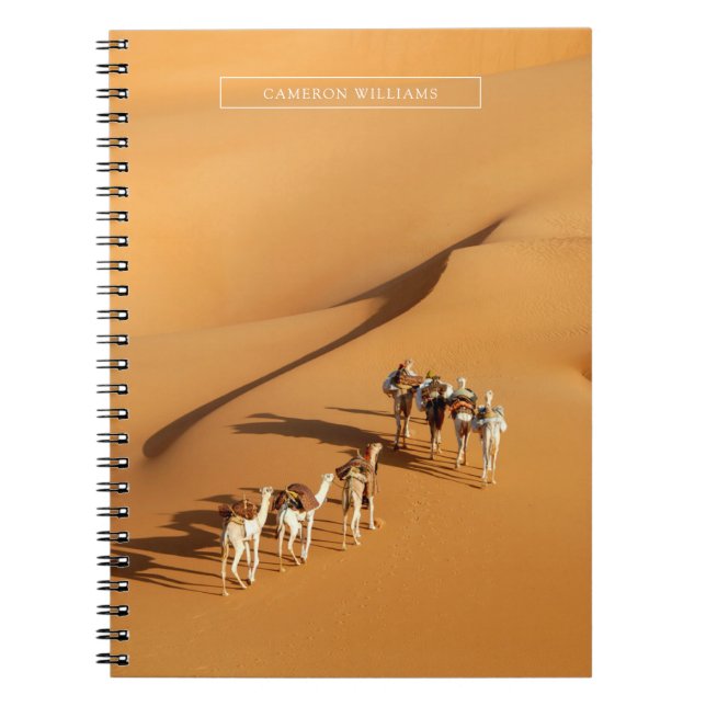 Carnet Les déserts | Marche touareg avec chameaux (Devant)