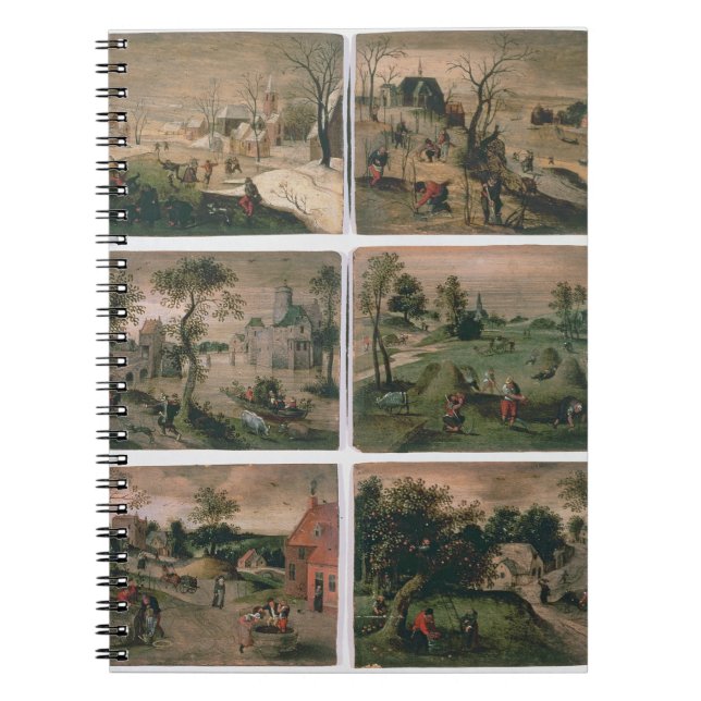 Carnet Les douze mois de l'année : Janvier, février, (Devant)