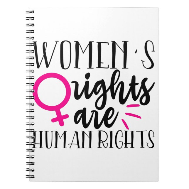 Carnet Les droits de la femme sont des droits de l'homme (Devant)