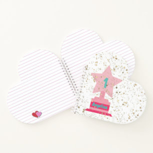 Carnet Les filles Gold Rose Turquoise Trophée Moderne Ret