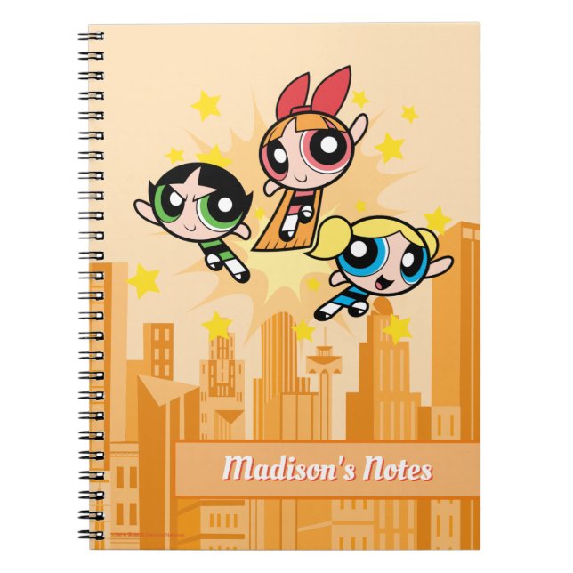 Carnet Les Filles Powerpuff Sauvent La Journée (Devant)
