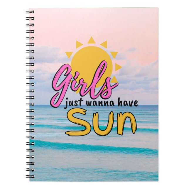 Carnet Les filles veulent juste avoir Sun Beach (Devant)