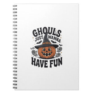 Carnet Les goules veulent juste s'amuser Halloween Citrou