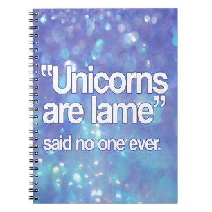 Carnet Les licornes sont Lame dit personne