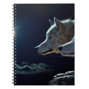 Carnet Les loups et la lune folle