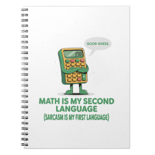 Carnet Les maths sont ma deuxième langue - Calculatrice d