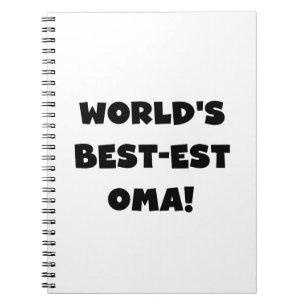 Carnet Les meilleurs cadeaux Oma Noir ou Blanc du monde