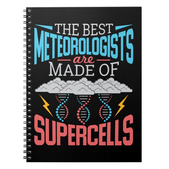 Carnet Les Meilleurs Météorologues Supercellules drôle Mé (Devant)