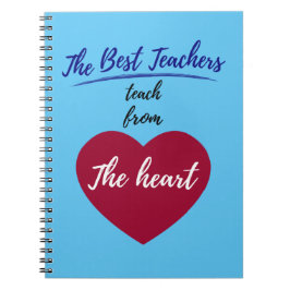 Carnet Les meilleurs professeurs enseignent du coeur