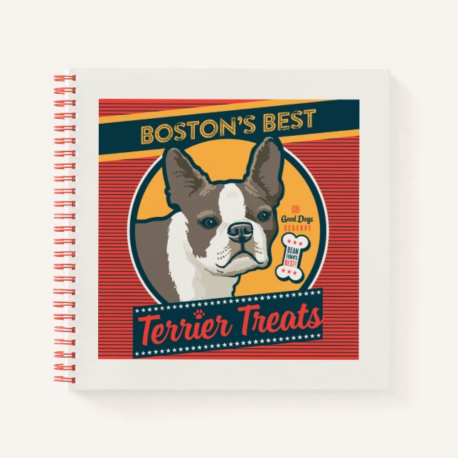 Carnet Les meilleurs soins Terrier de Boston (Devant)