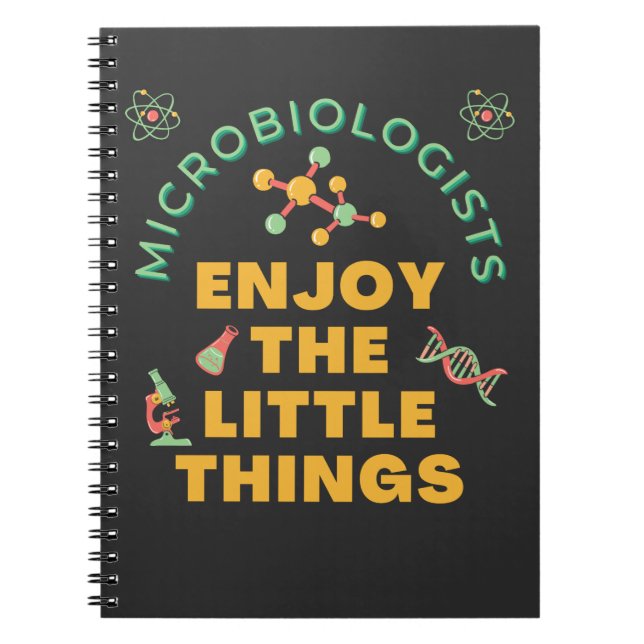 Carnet Les Microbiologistes Apprécient Les Petites Choses (Devant)