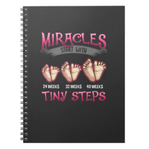 Carnet Les Miracles Commencent Par De Petites Étapes La
