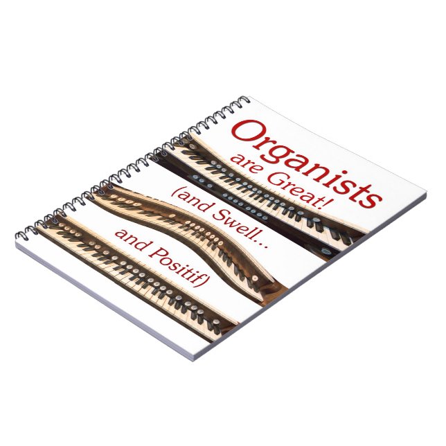 Carnet Les organistes sont grands - les lettres rouges (Côté gauche)