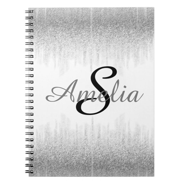 Carnet Les parties scintillantes Girly personnalisées (Devant)