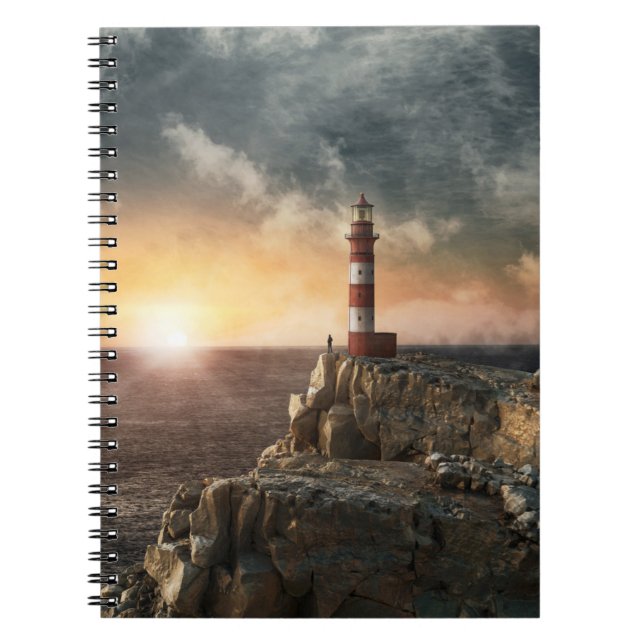 Carnet Les phares | Phare rouge et blanc (Devant)
