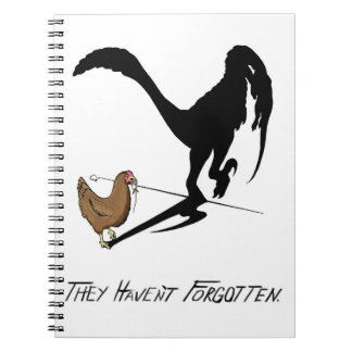 Carnet Les poulets se souviennent (Dinosaure Caricature)