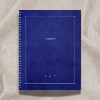 Carnet Les Preuves | Cuir Indigo et Érudit Argent