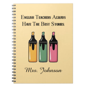 Carnet Les professeurs d'anglais ont toujours les meilleu