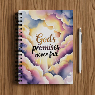 Carnet Les promesses de Dieu ne manquent jamais, foi chré