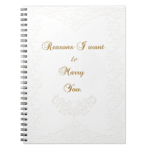 Carnet Les raisons de vous épouser inscrivent