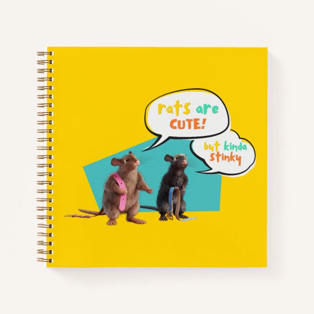Carnet Les rats sont mignons mais un peu puants (Devant)
