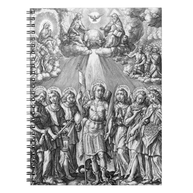 Carnet Les Sept Archanges (M 034; Gravure) (Devant)