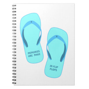 Carnet Les souvenirs sont faits en tongs, design été