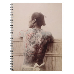 Carnet Les tatouages du jeune marié japonais, c.1880