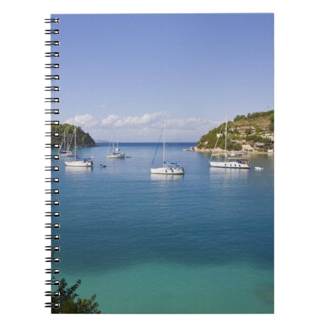 Carnet Les yachts au mouillage, Lakka, Paxos, Grèce (Devant)