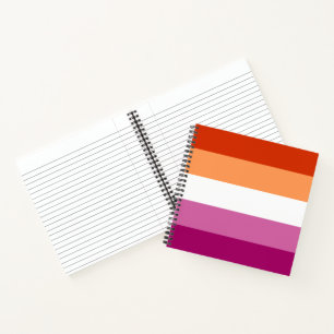 Carnet Lesbian Pride Flag LGBTQ