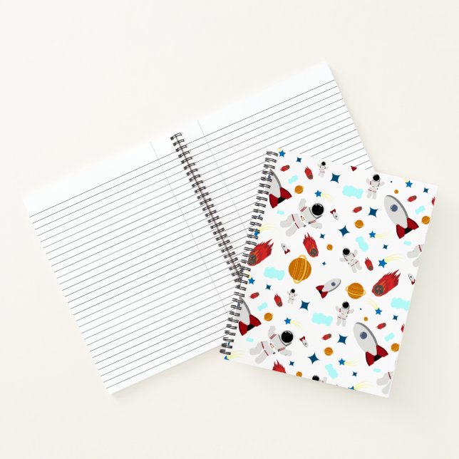 Carnet L'espace extra-atmosphérique pour enfants et Motif (Intérieur)