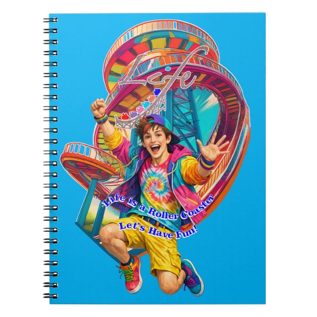 Carnet Let's Have Fun, Life is a Roller Coaster (Devant)