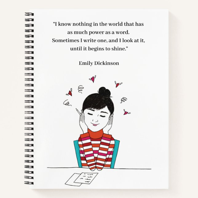 Carnet Lettre 1_Emily Dickinson citation 2 (Devant)