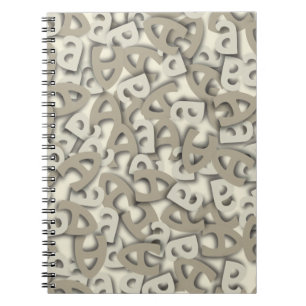 Carnet Lettre A gris