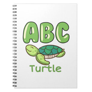 Carnet LETTRE CLÉ TORTUT Lover Alphabet ABC Tortue
