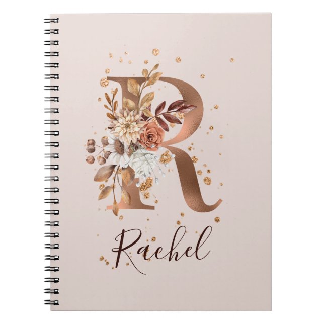 Carnet LETTRE FLORALE D'Automne EN COCOPIE R Fleurs D'Aut (Devant)