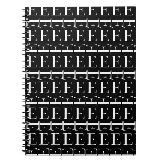 Carnet Lettre initiale monogramme E (Devant)