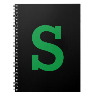 Carnet Lettre initiale simple et personnalisée Couleur so