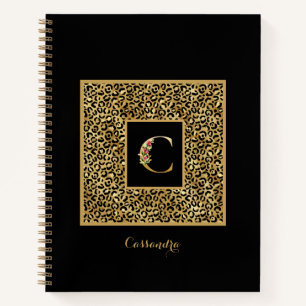 Carnet LETTRE Léopard D'OR PERSONNELLE C