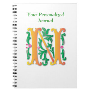 Carnet Lettre monogramme