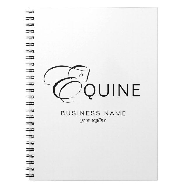 Carnet Lettre monogramme E Horse (Devant)