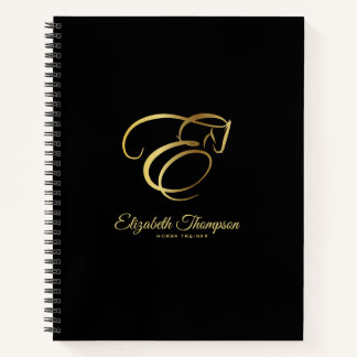 Carnet Lettre monogramme E Horse