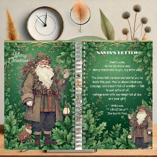 Carnet Lettre personnalisée du Père Noël Décoration de No