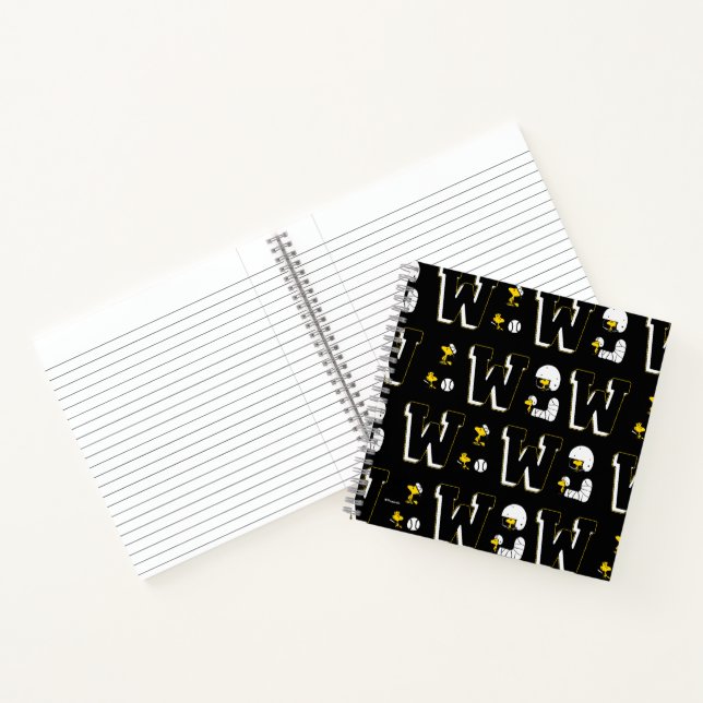 Carnet Lettre sport Woodstock Varsity Motif (Intérieur)
